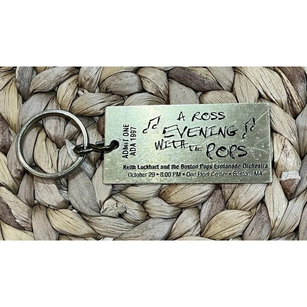 “ A Ross Evening With the Pops “ Diana Ross October 29 1997 Boston Keychain